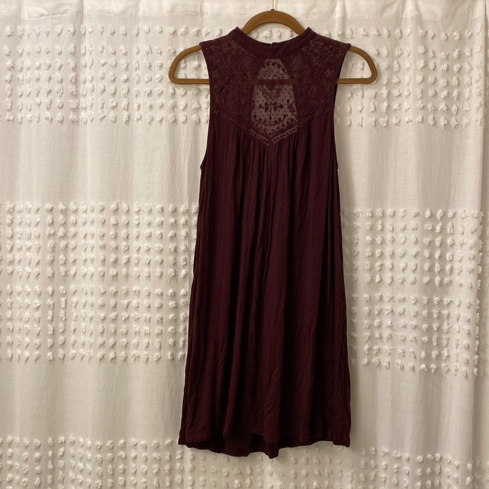 American Eagle Purple High Neck Dress